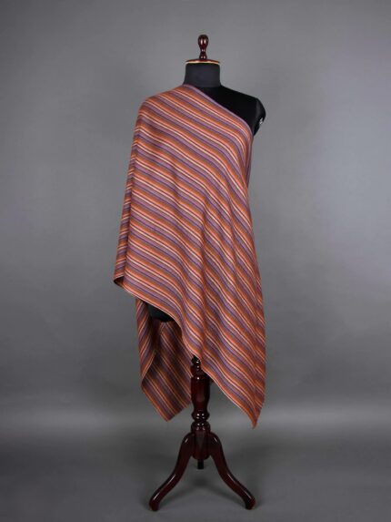 Dynamic Striped Woollen Wrap
