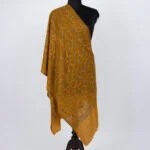 Luxury Mustard Jaal Pashmina Scarf