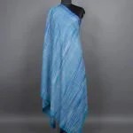 Icy Blue Ikat Grace Pashmina Shawl